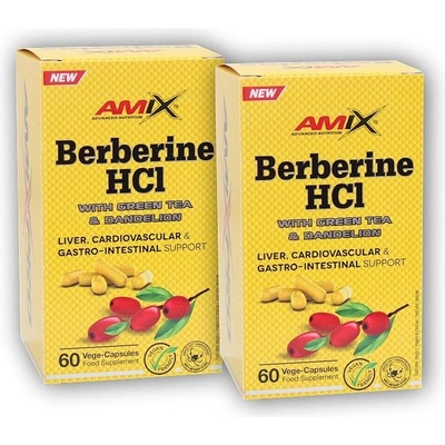 Amix GreenDay Berberine HCL with Green tea and dandelion 2 x 60 kapslí