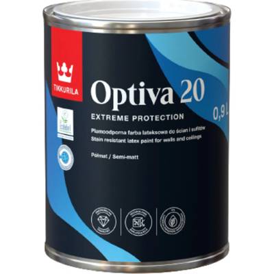 Tikkurila Deco OPTIVA 20 SEMI MATT Umývateľná farba, polomatný efekt 1 L