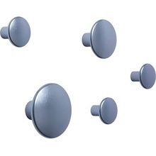 Muuto The Dots Metal 3x Small + 1x Medium + 1x Large ocelově modrý