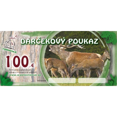 e-polovnictvo.sk Darčekový poukaz v hodnote - 100 €