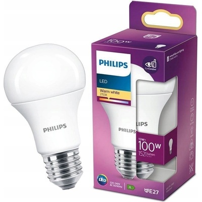 Philips LED žiarovka 1x13W E27 1521lm 2700K teplá biela, matná biela, EyeComfort