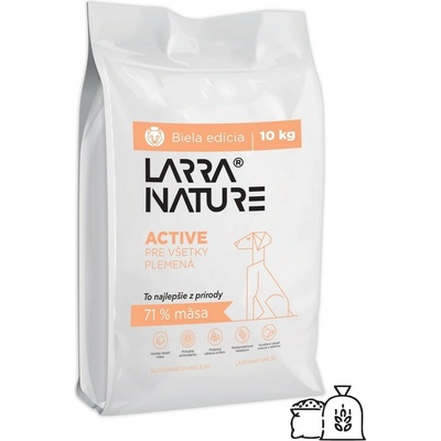 Larra Nature Biela Edícia Active pre všetky plemená hovädzie & bravčové & morčacie 10 kg