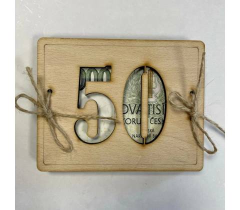 Dřevěné přání - 50