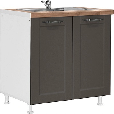 Matis Кухненски шкаф долен за мивка contempo d80 s сив