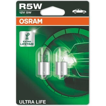 Image 1 of OSRAM ULTRA LIFE R5W 5W 12V 2x (5007ULT-02B)