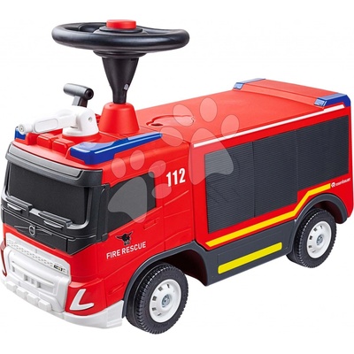 BIG požiarne auto Volvo Fire Truck s reálnym dizajnom s funkčnou striekačkou a odkladacím priečinkom