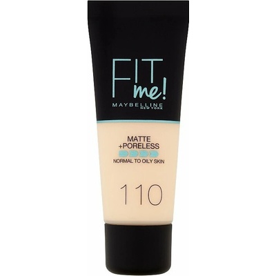 Maybelline Fit Me! Matte+Poreless zmatňujúci make-up pre normálnu až mastnú pleť 110 Porcelain 30 ml