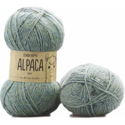 Drops Alpaca MIX 7323 zelená mlha