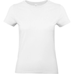 B&C Collection B&c 190 / Дамска тениска от плътен памук - бяла l (01004t00103)