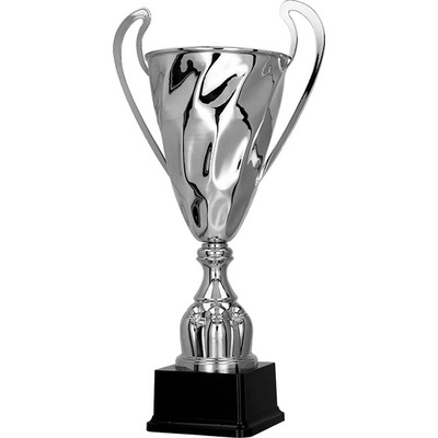 Stříbrný kovový pohár 49,5 cm 18 cm