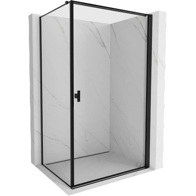 Mexen Mist-B душ кабина с отваряща се врата 100 x 80 см, черна рамка, черна - 8A2T-100-080-70-70-P (8A2T-100-080-70-70-P)