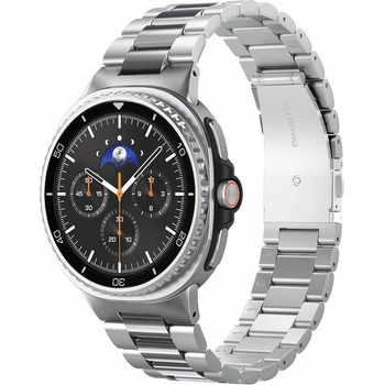 Spigen Стоманена каишка за Samsung Galaxy Watch 8 40мм, 44мм и 46мм - Spigen Modern Fit 316L Band (сребрист) (AMP10120)