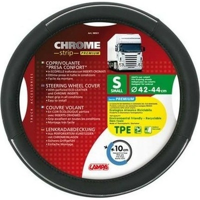 Potah volantu CROME-STRIP PREMIUM, 42-44cm