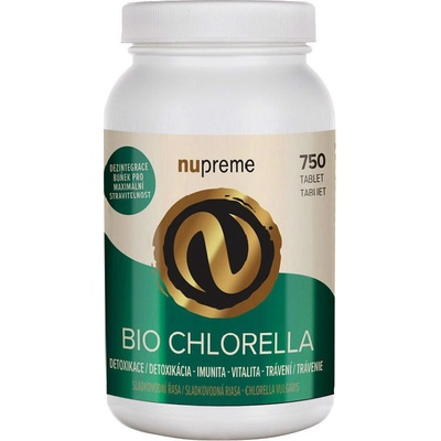 Nupreme Chlorella řasa BIO 750 tablet