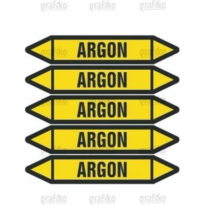 Grafiko | Argon - Materiál fólie s ochrannou laminací, Rozměr aršík 5ks šipka 250x52mm