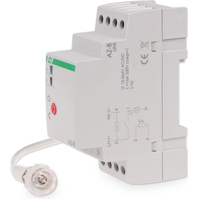 CB Elektro Súmrakový spínač s externým čidlom, 12-264V, 16A