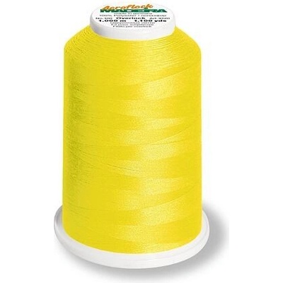 Overlockové nitě PES Madeira Aeroflock 100 (1000m) chemlonové barva 8230 neon yellow