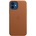 Apple iPhone Leather Case with MagSafe - оригинален кожен кейс (естествена кожа) за iPhone 12, iPhone 12 Pro (кафяв)
