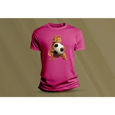 Sandratex dětské bavlněné tričko Garfield. fuchsia