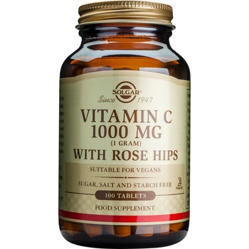 Solgar Vitamin C with Rose Hips, 1000 mg, 100 таблетки, Solgar