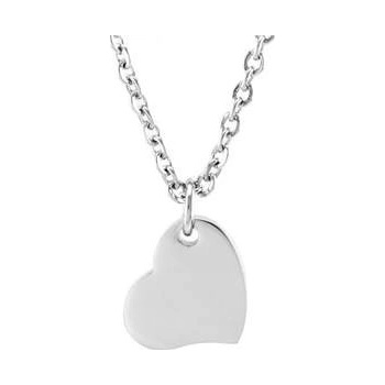 Šperky4U Ocelový řetízek s přívěškem srdce OPD0195