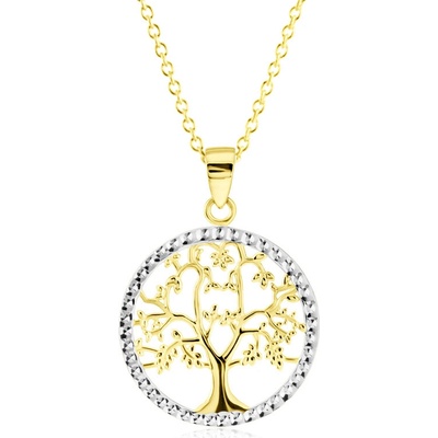 Gemmax Zlatý řetízek se stromem života GLSCN-24241-12491