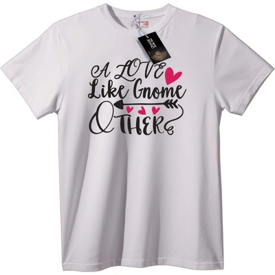 NOONEBRAND Тениска Любов като при Елфчета - S, White