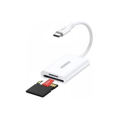 UGREEN 2-in-1 USB-C Card Reader CM265 (biały)