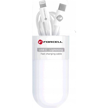 Forcell C291 USB-C > Lightning, PD20W, 1m, bílý