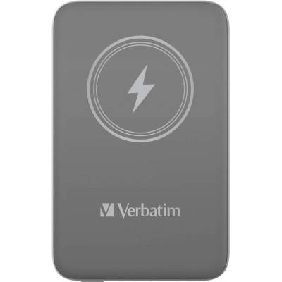Verbatim MCP-10GY Power Pack 10000 mAh с UBS-C PD 20W / Магнитно безжично зареждане 15W Сив (0023942322498)