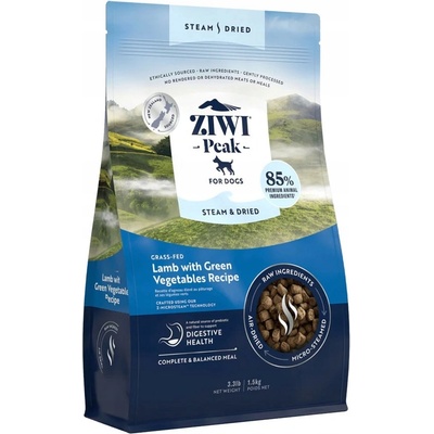 Ziwi Peak Dog Steam & Dried s jahňacím 1,5 kg
