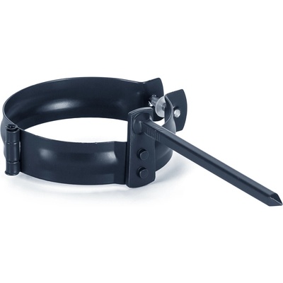 Evromat Objímka s tŕňom pre odkvapový zvod 80 mm 150 mm pozink lak RAL 7016 antracit