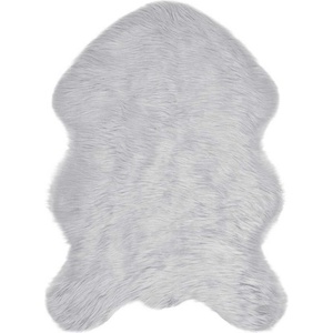 vidaXL Изкуствена овча килим TAFALLA Сиво 60 x 90 cm Полиестер (42021541)