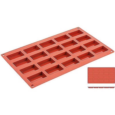 Contacto Silikonová forma kostky o rozměrech 49x26 mm 6647/049 terakotová