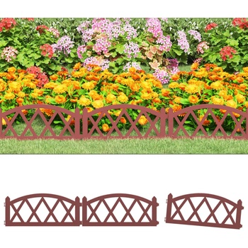 Image 1 of vidaXL Кантове за тревни площи, 17 бр, червени, 10 м, PP (318296)