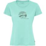 Vaude Дамска фланелка с къс ръкав за колоездене Vaude Women's Cyclist V T-shirt - Sage - размер 42 (EU) (116-5953-2415)