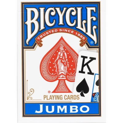 Bicycle Jumbo Rider Back na poker modré