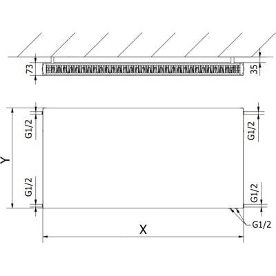Mexen Flat CVF21 W621F-060-040-00 600 mm x 400 mm