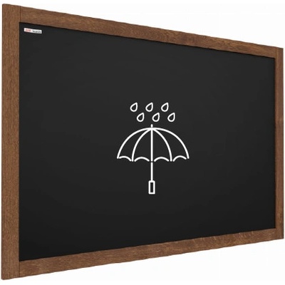 Allboards Tabule černá křídová v dřevěném rámu 90 x 60 cm