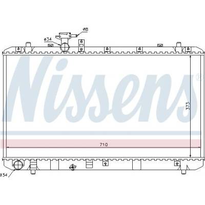 Chladič motoru NISSENS 64197