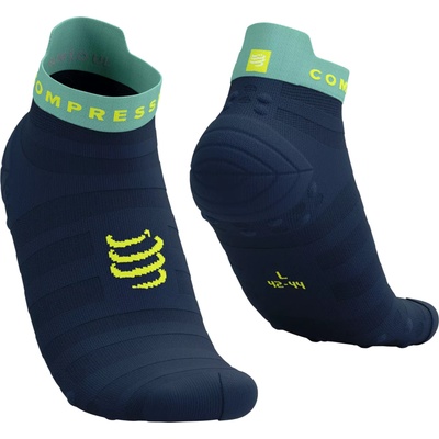 Compressport Чорапи Compressport Pro Racing Socks v4.0 Ultralight Run Low Син Velikost T2