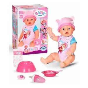 Zapf Creation Emma - 43 cm tall baby doll - 10 functions including accessories & romper - Works completely without batteries - Suitable for children aged 3 and over - 836392