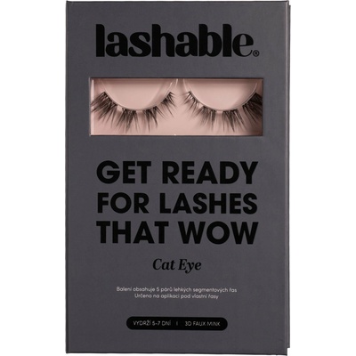 Lashable umělé nalepovací řasy Cat Eye 7-16mm 5 párů – Zboží Dáma