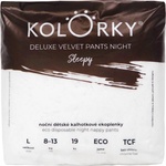 Kolorky Deluxe Velvet Pants Night Sleepy еднократни пелени гащички за нощ L 8-13 kg 19 бр
