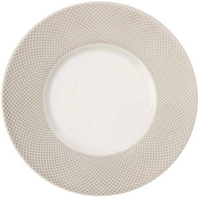 Verlo Norwich podšálek 16 cm, béžový okraj