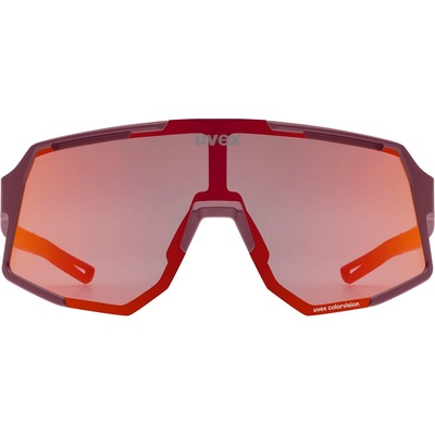 uvex Очила за колоездене Uvex Sequenze Colorvision Cat. 2 Cycling glasses - Burgundy Matt / Mirror Red - размер One Size (205-7005-0211)