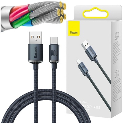 Baseus CAJY000401 Crystal Shine Series Dátový USB - USB-C 100W, 1,2m
