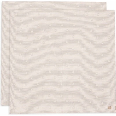 Jollein zavinovacie 2ks 115x115 cm Miffy Stripe Biscuit