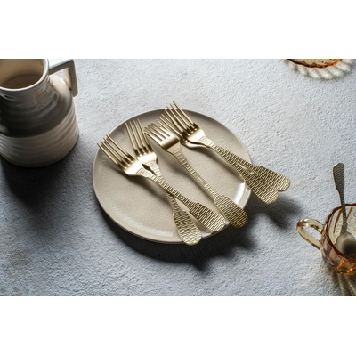 Herdmar (Португалия) Комплект прибори за хранене HERDMAR OSIER позлатени матирани - 24 части (Herdmar 232-3024-0517-200-0017)