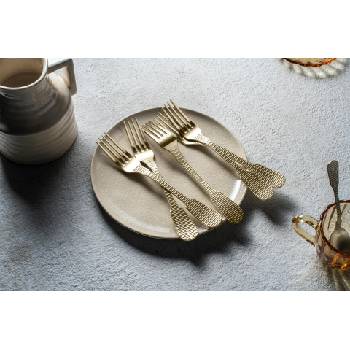 Herdmar (Португалия) Комплект прибори за хранене HERDMAR OSIER позлатени матирани - 24 части (Herdmar 232-3024-0517-200-0017)